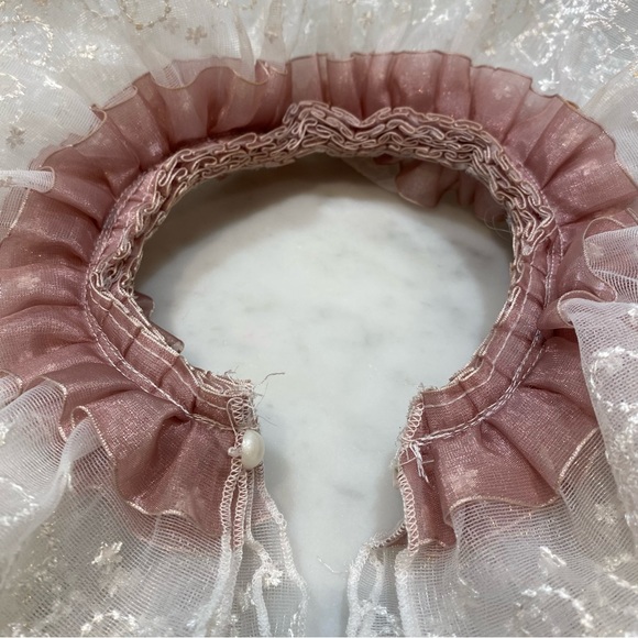 🔥HOST PICK🔥Victorian Steampunk Gothic Style Tudor Elizabethan Neck Ruff Lace - Picture 9 of 9
